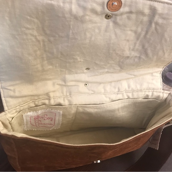 Custom made Obi Sac purse. Made with recycled leathers. - Picture 4 of 4